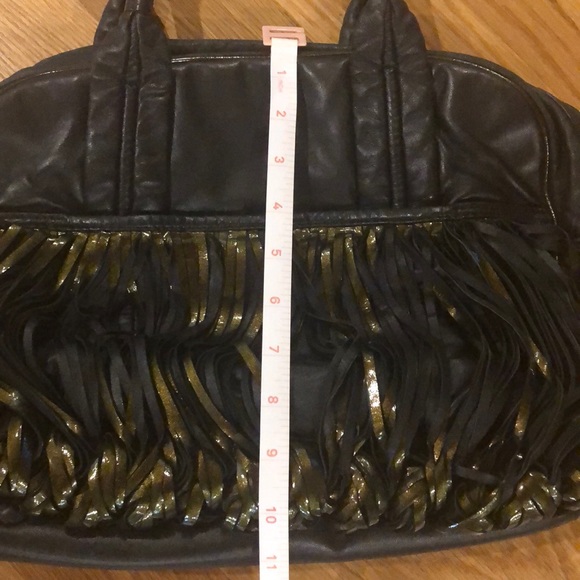 Katherine Kwei Signature Loop Leather Handbag - Picture 12 of 14